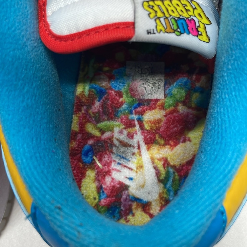 Nike Dunk low Lebron Fruity Pebbles multi colored DH8009-600 USED Size 8.5 - Picture 7 of 9
